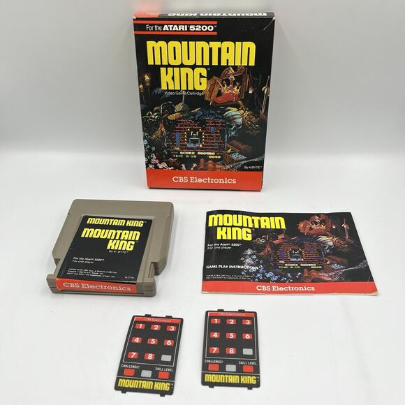 Mountain King (Atari 2600, 1983) Complete in Box CIB With Inserts